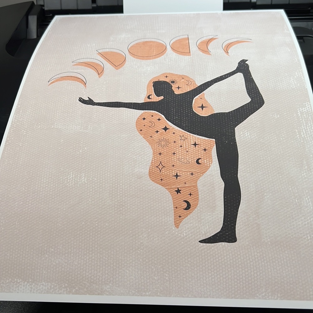 Wall Art Bohemian Woman Silhouette Celestial Print Poster Unframed - Picture 16 of 16